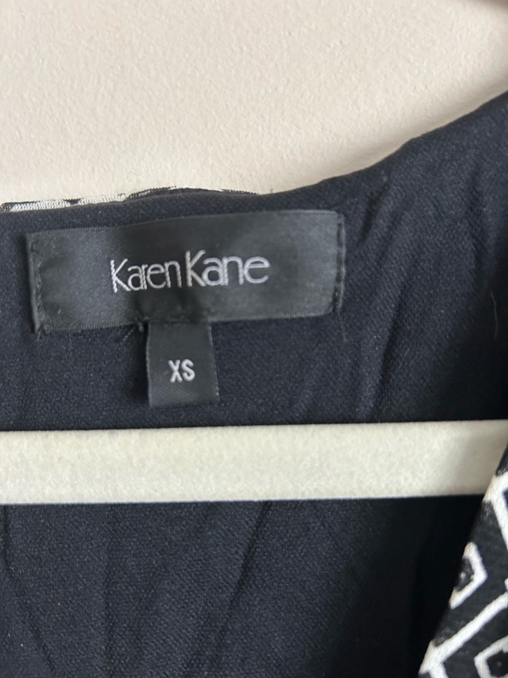 Karen Kane Black & White Mixed-Print Sleeveless Midi Dress - Picture 3 of 3